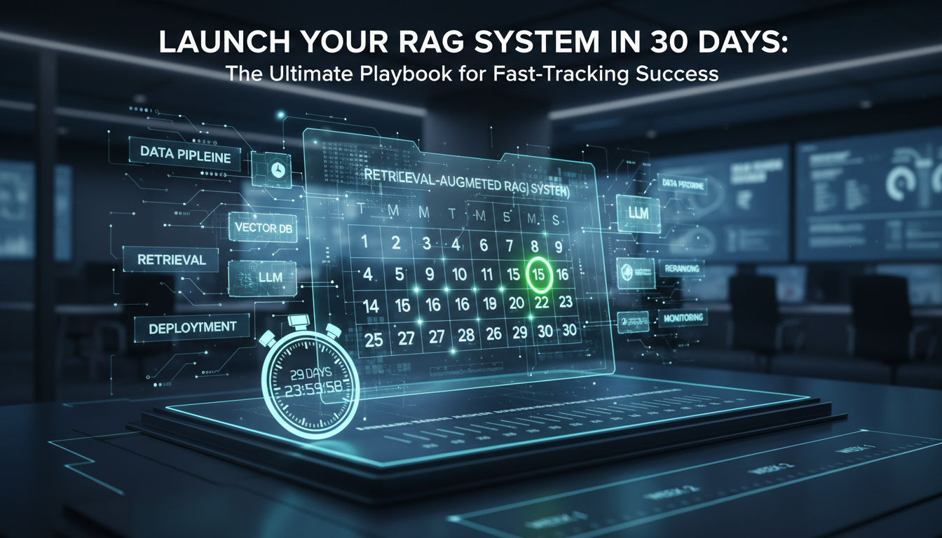 Launch Your RAG System in 30 Days: The Ultimate Playbook for Fast-Tracking Success